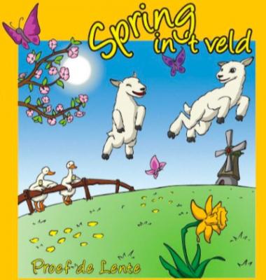 Spring in't veld tarwebier etiket Spring in't veld tarwebier etiket